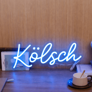 Kölsch LED-Neonschild für Bar und Wohnzimmer