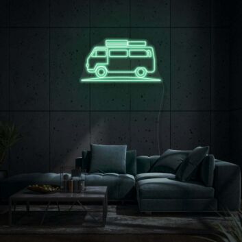 Campingbus LED-Neonschild für Wohnzimmer oder Campingplatz