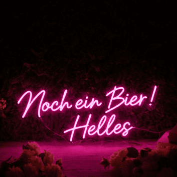 Noch ein Bier! Helles LED-Neonschild für Bar und Kneipe