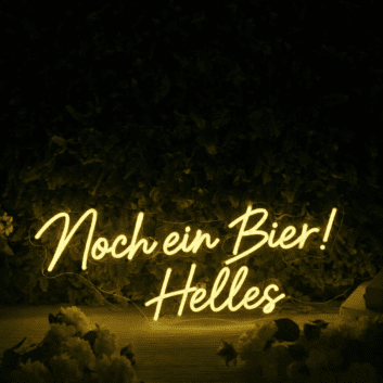 Noch ein Bier! Helles LED-Neonschild für Bar und Kneipe