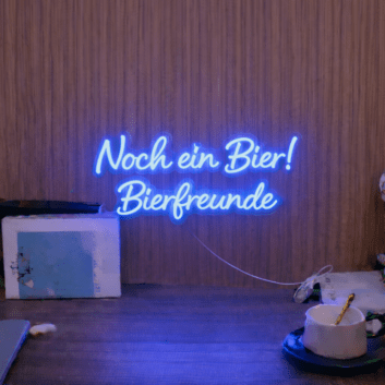 Noch ein Bier! Bierfreunde LED-Neonschild Bar Party