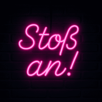 Stoß an! LED-Neonschild für Bar Party