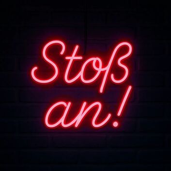 Stoß an! LED-Neonschild für Bar Party