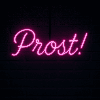 Prost! LED-Neonschild für Bar und Party