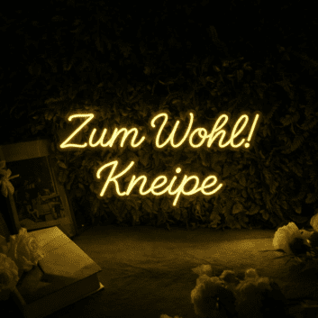 Zum Wohl! Kneipe LED-Neonschild für Bar