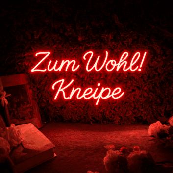 Zum Wohl! Kneipe LED-Neonschild für Bar