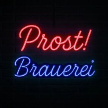 Prost! Brauerei LED-Neonschild für Bar und Brauerei