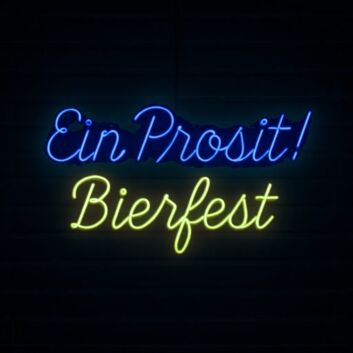 Ein Prosit! Bierfest LED-Neonschild für Bar und Festival
