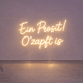 Ein Prosit! O’zapft is LED-Neonschild für Bierfest Bar
