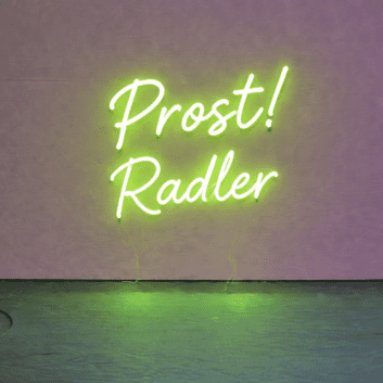 Prost! Radler LED-Neonschild für Bar und Biergarten