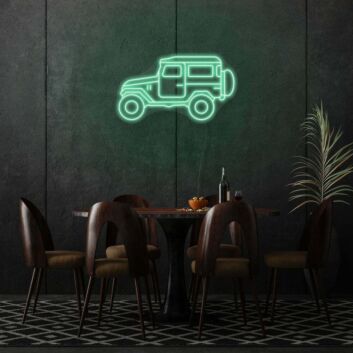 Geländewagen LED-Neonschild für Wohnzimmer und Bar