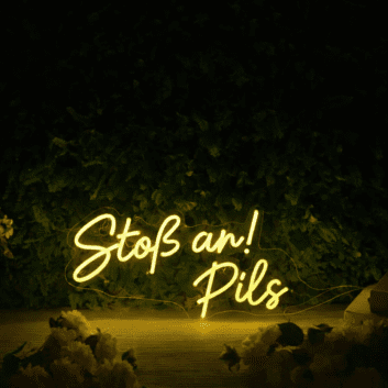 Stoß an! Pils LED-Neonschild für Bar Club
