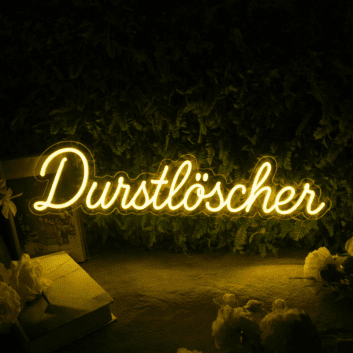 Durstlöscher LED Neonschild für Bar und Küche