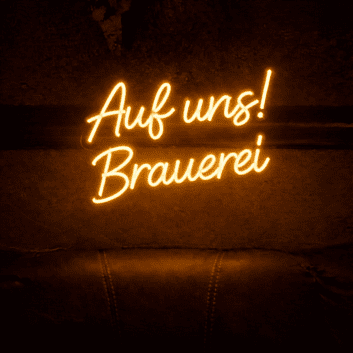 Auf uns! Brauerei LED-Neonschild für Bar und Brauerei