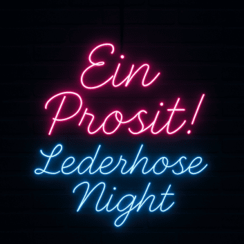 Ein Prosit! Lederhose Night LED-Neonschild für Bar Festival