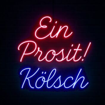 Ein Prosit! Kölsch LED-Neonschild für Bar Brauerei