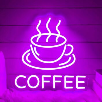 Kaffeetasse LED Neonschild für Café und Küche