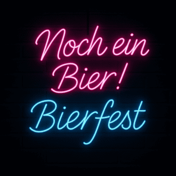 Noch ein Bier! Bierfest LED-Neonschild für Bar und Festival