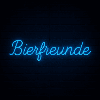 Bierfreunde LED-Neonschild für Bar und Kneipe