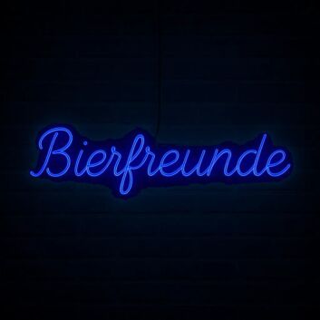 Bierfreunde LED-Neonschild für Bar und Kneipe