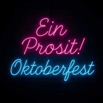 Ein Prosit! Oktoberfest LED-Neonschild für Festival und Bar