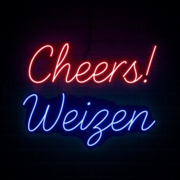 Cheers! Weizen LED-Neonschild für Bar Brauerei