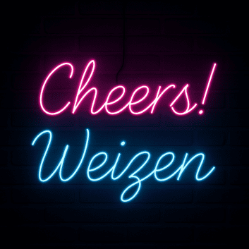 Cheers! Weizen LED-Neonschild für Bar Brauerei