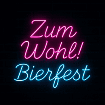 Zum Wohl! Bierfest LED-Neonschild für Bar und Festival
