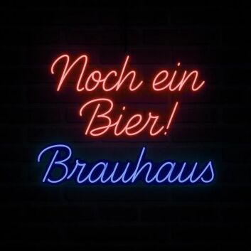 Noch ein Bier! Brauhaus LED-Neonschild für Bar und Brauerei