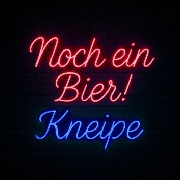 Noch ein Bier! Kneipe LED-Neonschild Bar