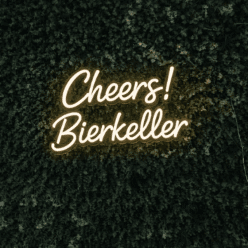 Cheers! Bierkeller LED-Neonschild für Bar und Party