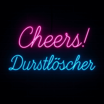 Cheers! Durstlöscher LED-Neonschild Bar Party