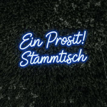 Ein Prosit! Stammtisch LED-Neonschild für Bar Biergarten