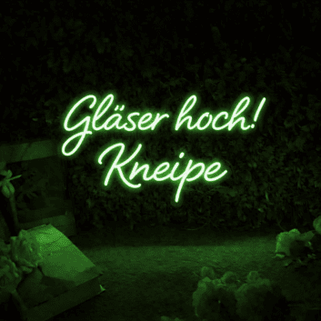 Gläser hoch! Kneipe LED-Neonschild Bar