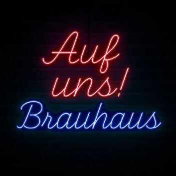 Auf uns! Brauhaus LED-Neonschild Bar Restaurant