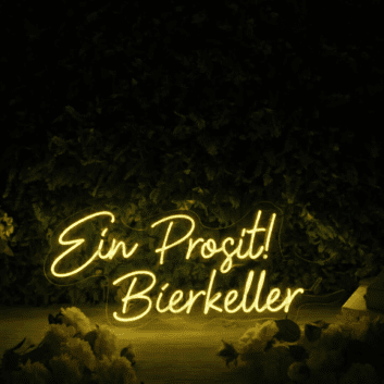 Ein Prosit! Bierkeller LED-Neonschild für Bar und Bierkeller