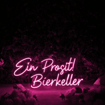 Ein Prosit! Bierkeller LED-Neonschild für Bar und Bierkeller