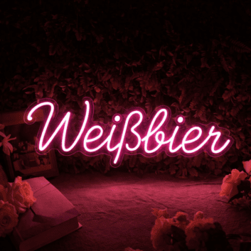 Weißbier LED-Neonschild für Bar und Gastronomie