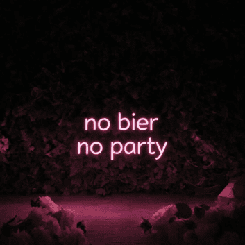 NO BIER NO PARTY LED-Neonschild für Bar Club
