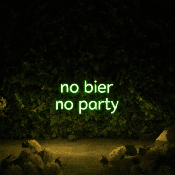 NO BIER NO PARTY LED-Neonschild für Bar Club