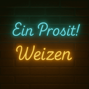 Ein Prosit! Weizen LED-Neonschild für Bar Brauerei