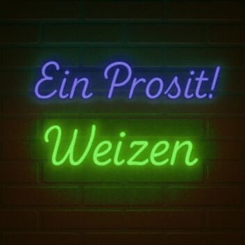 Ein Prosit! Weizen LED-Neonschild für Bar Brauerei