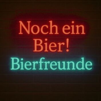 Noch ein Bier! Bierfreunde LED-Neonschild Bar Party