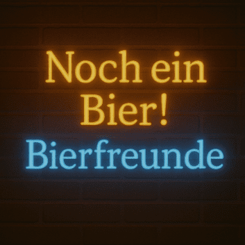 Noch ein Bier! Bierfreunde LED-Neonschild Bar Party