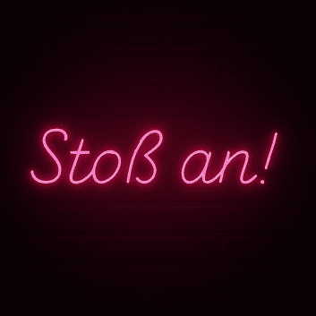 Stoß an! LED-Neonschild für Bar und Party