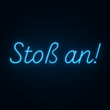Stoß an! LED-Neonschild für Bar und Party