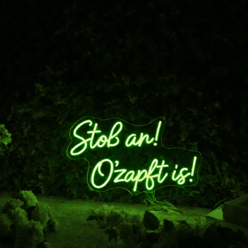 Stoß an! O’zapft is! LED-Neonschild für Bar und Bierfest