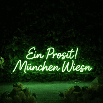 Ein Prosit! München Wiesn LED-Neonschild für Oktoberfest Biergarten