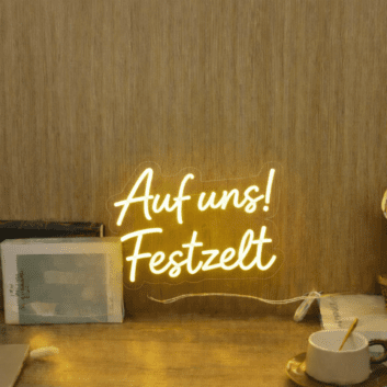 Auf uns! Festzelt LED-Neonschild Party