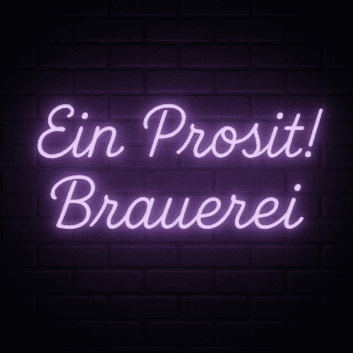 Ein Prosit! Brauerei LED-Neonschild für Bar Brauerei